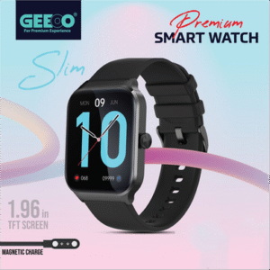 Geeoo W12 Bluetooth Calling Smart watch – Black